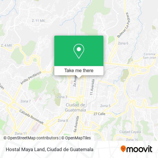 Hostal Maya Land map