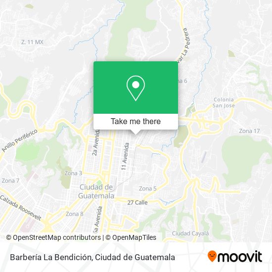 Barbería La Bendición map