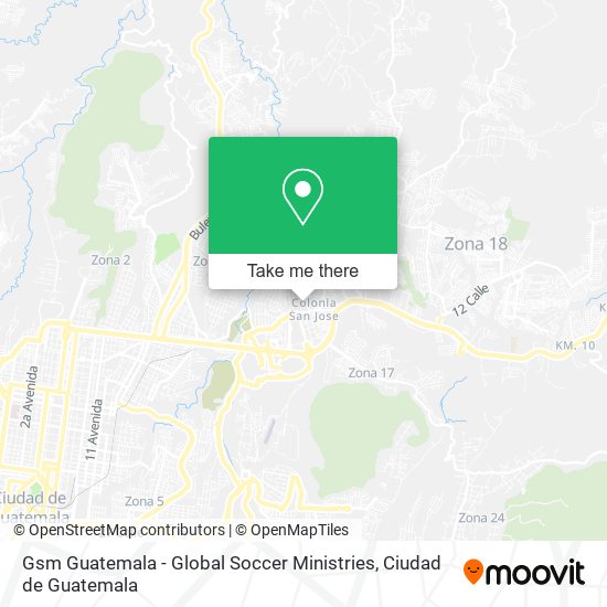 Gsm Guatemala - Global Soccer Ministries map