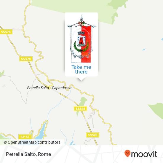 Petrella Salto map