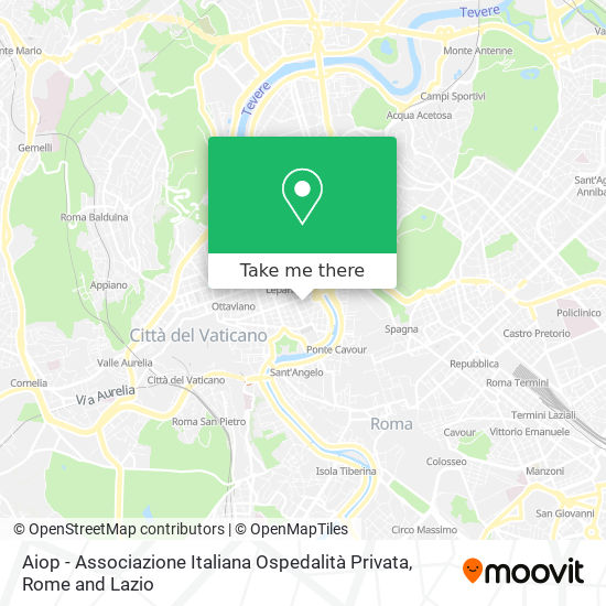 Aiop - Associazione Italiana Ospedalità Privata map