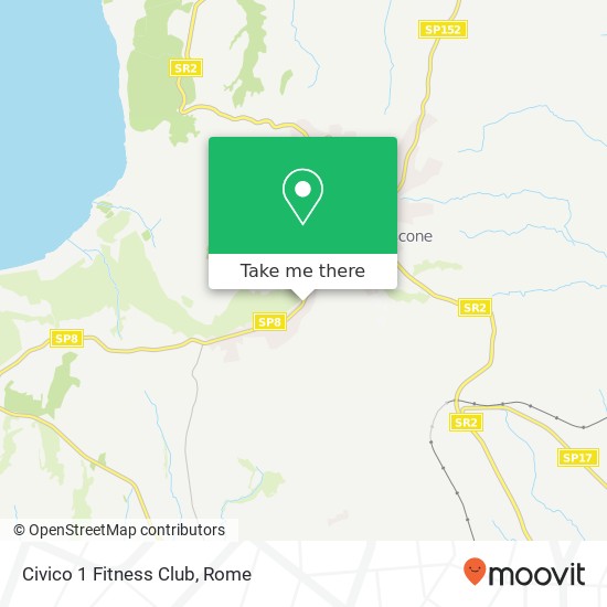 Civico 1 Fitness Club map