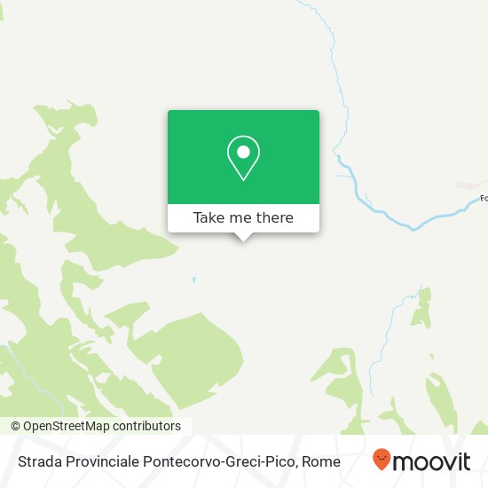 Strada Provinciale Pontecorvo-Greci-Pico map