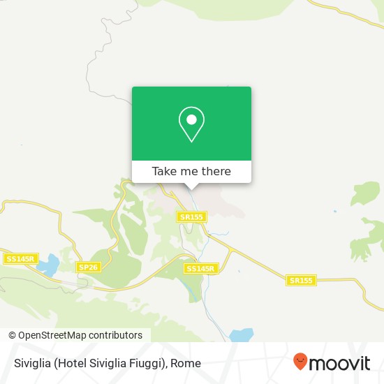 Siviglia (Hotel Siviglia Fiuggi) map