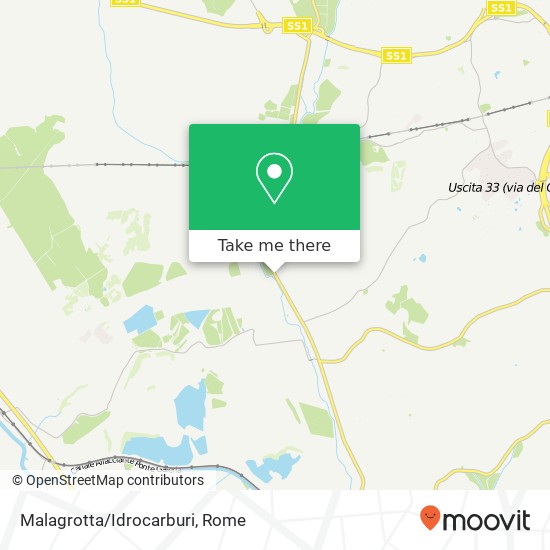 Malagrotta/Idrocarburi map
