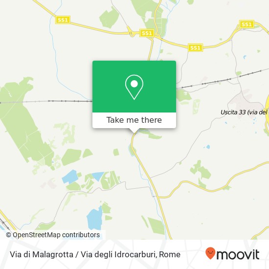 Via di Malagrotta / Via degli Idrocarburi map