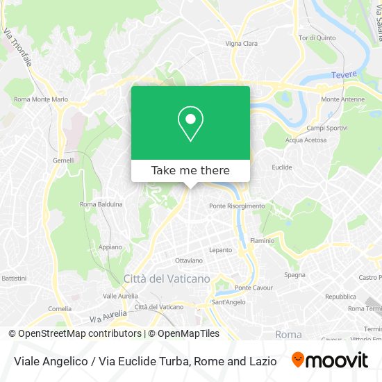 Viale Angelico / Via Euclide Turba map
