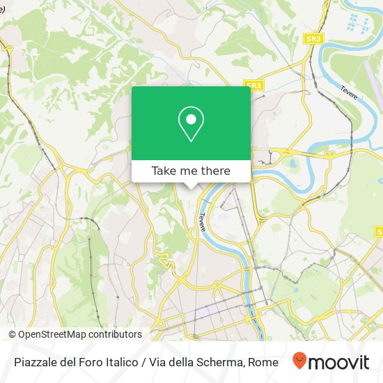 Piazzale del Foro Italico / Via della Scherma map