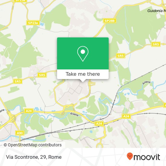 Via Scontrone, 29 map