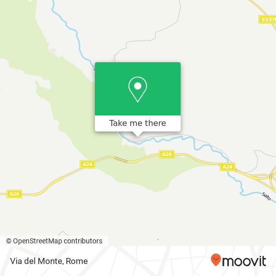 Via del Monte map