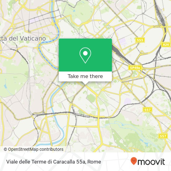 Viale delle Terme di Caracalla 55a map