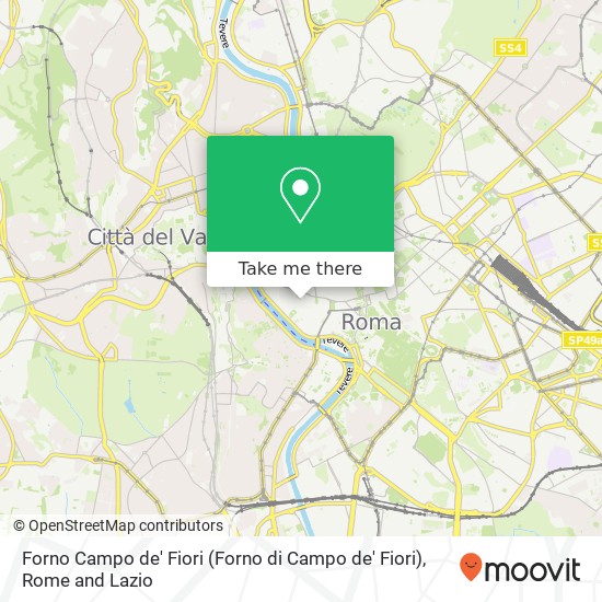 Forno Campo de' Fiori map