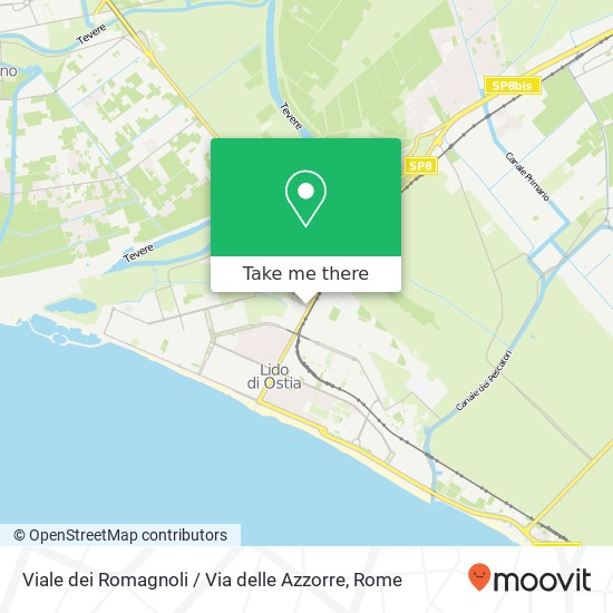 Viale dei Romagnoli / Via delle Azzorre map