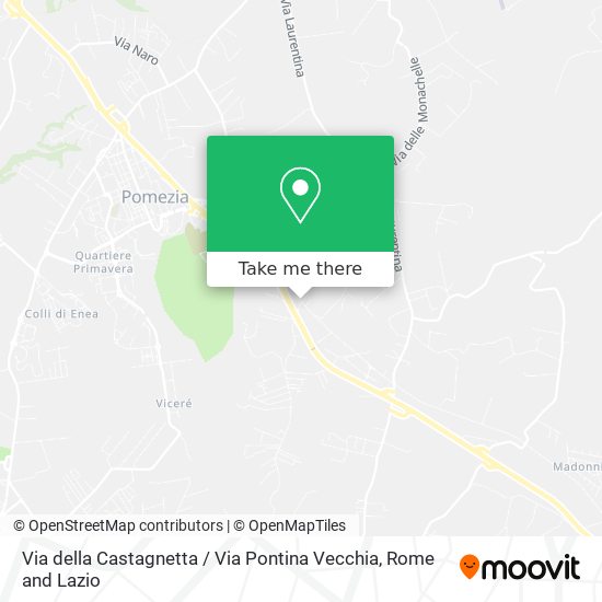 Via della Castagnetta / Via Pontina Vecchia map