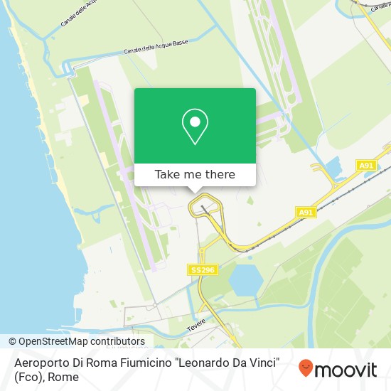 Aeroporto Di Roma Fiumicino "Leonardo Da Vinci" (Fco) map