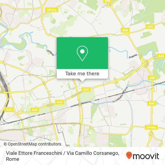 Viale Ettore Franceschini / Via Camillo Corsanego map