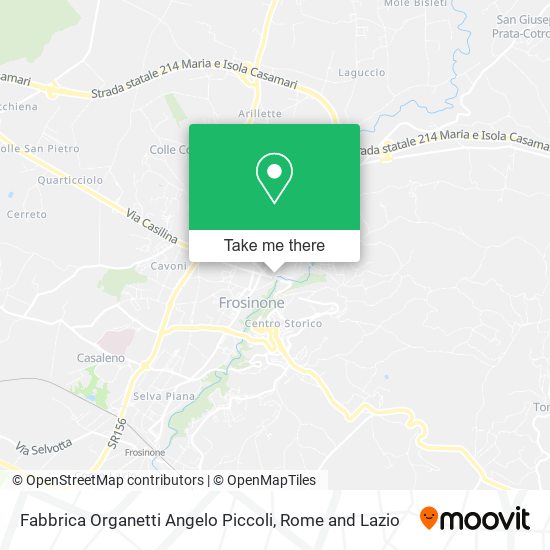 Fabbrica Organetti Angelo Piccoli map