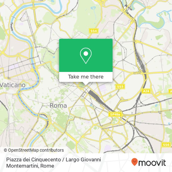 Piazza dei Cinquecento / Largo Giovanni Montemartini map