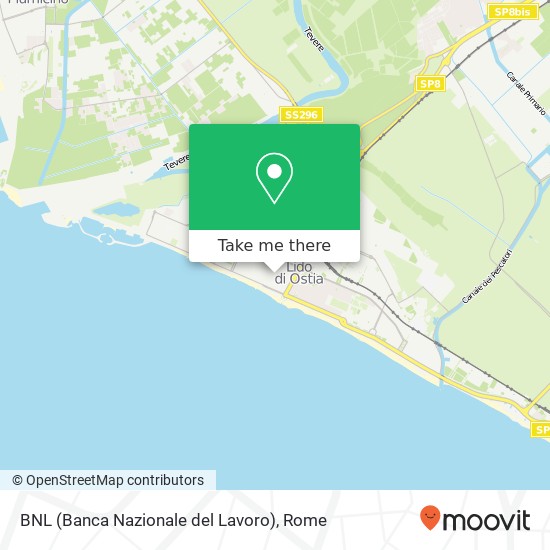 BNL (Banca Nazionale del Lavoro) map