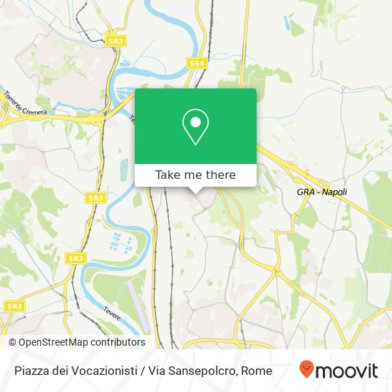 Piazza dei Vocazionisti / Via Sansepolcro map