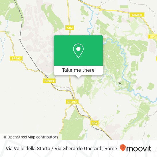 Via Valle della Storta / Via Gherardo Gherardi map