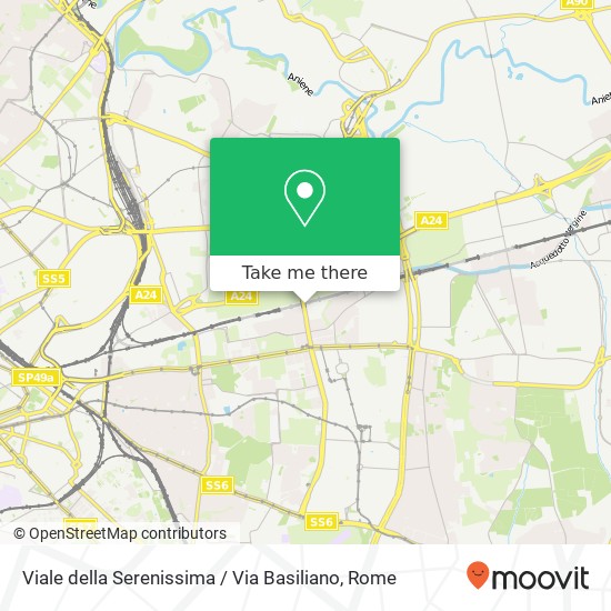 Viale della Serenissima / Via Basiliano map