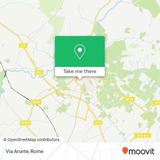 Via Arunte map