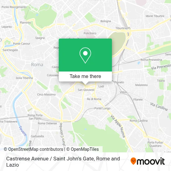 Castrense Avenue / Saint John's Gate map