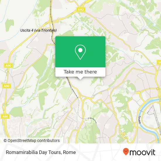 Romamirabilia Day Tours map