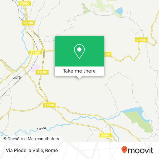 Via Piede la Valle map