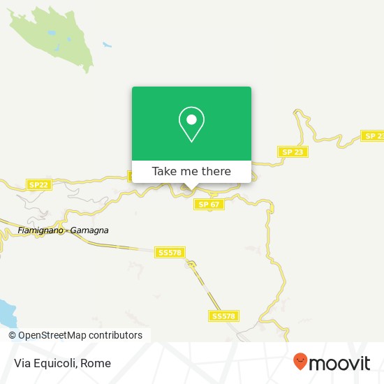 Via Equicoli map