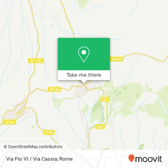 Via Pio VI / Via Cassia map