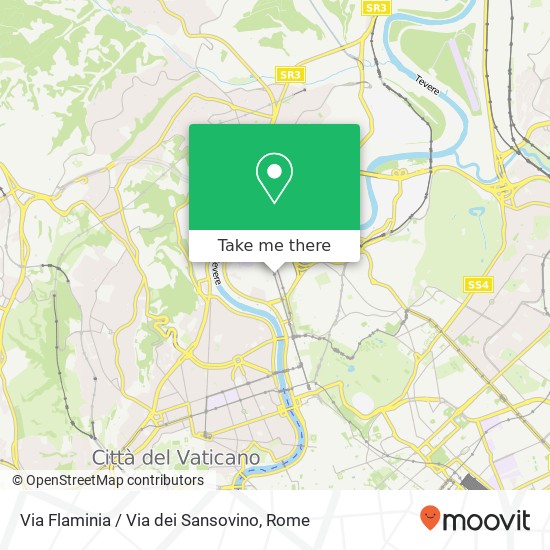 Via Flaminia / Via dei Sansovino map