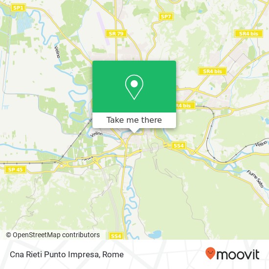Cna Rieti Punto Impresa map