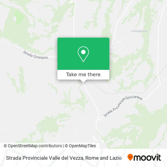 Strada Provinciale Valle del Vezza map