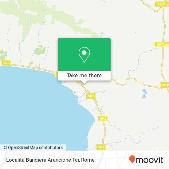 Località Bandiera Arancione Tci map