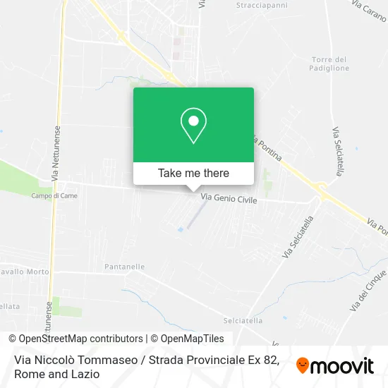 Via Niccolò Tommaseo / Provincial Road Ex 82 map