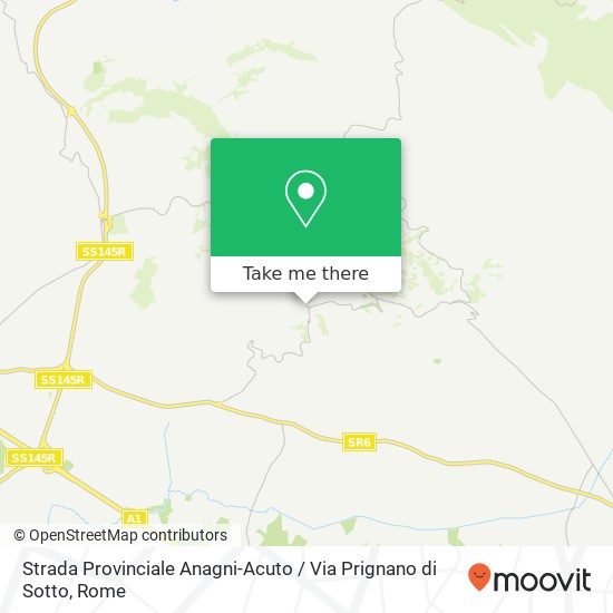 Strada Provinciale Anagni-Acuto / Via Prignano di Sotto map