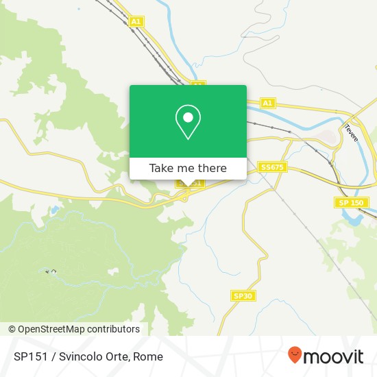 SP151 / Svincolo Orte map