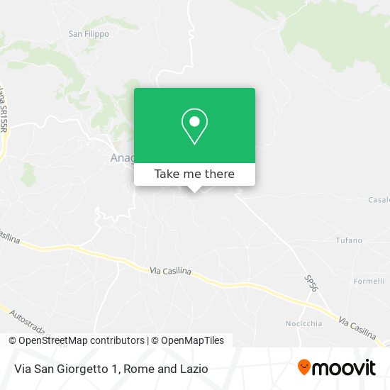 Via San Giorgetto  1 map