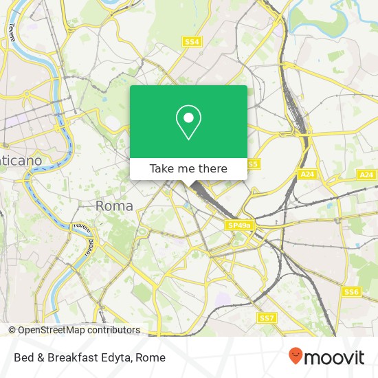 Bed & Breakfast Edyta map