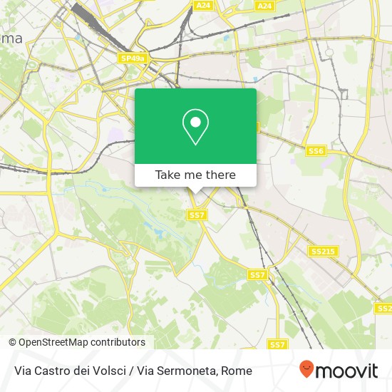 Via Castro dei Volsci / Via Sermoneta map