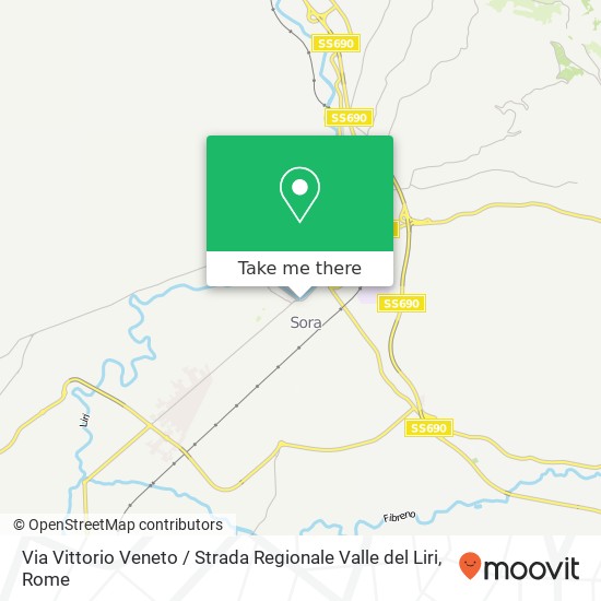 Via Vittorio Veneto / Strada Regionale Valle del Liri map