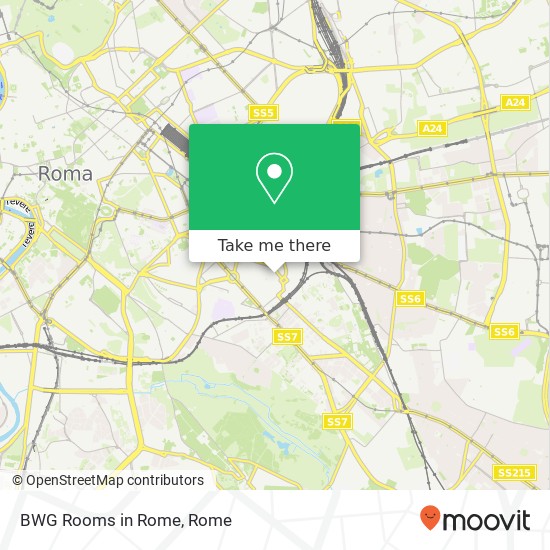 BWG Rooms in Rome map