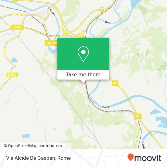Via Alcide De Gasperi map