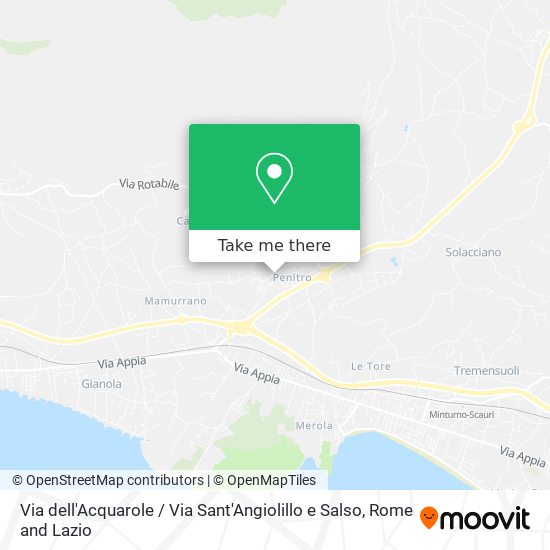 Via dell'Acquarole / Via Sant'Angiolillo e Salso map