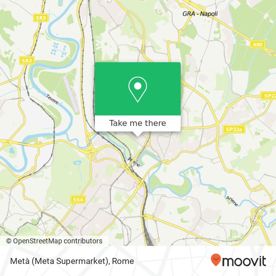 Metà (Meta Supermarket) map