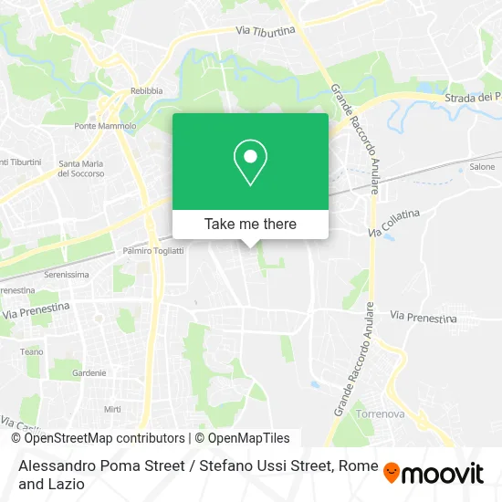 Alessandro Poma Street / Stefano Ussi Street map