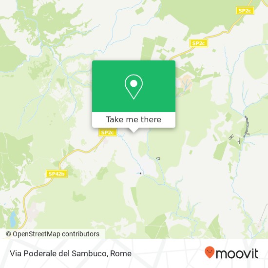 Via Poderale del Sambuco map