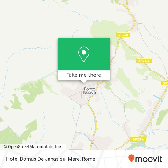 Hotel Domus De Janas sul Mare map